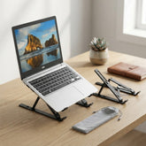 Premium Plastic Laptop Stand – Lightweight & Durable Foldable Laptop Holder, Ergonomic Desk Stand for Laptop, Notebook & MacBook